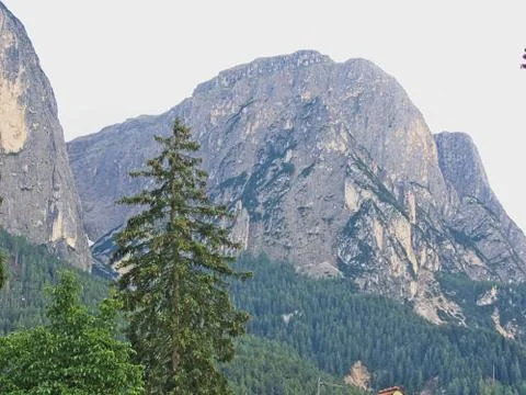 Panoramic mountain view Stock Photos