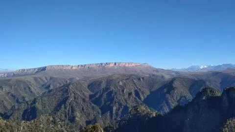 Panoramic mountain view Stock Photos