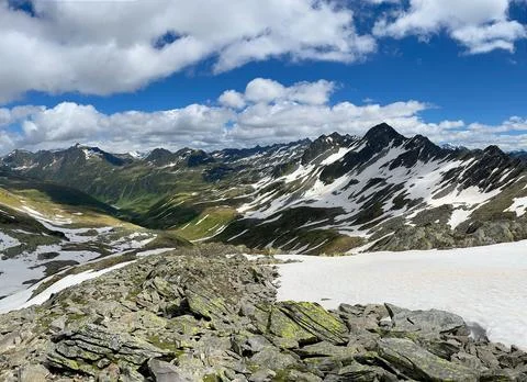 Panoramic Mountain View Stock Photos