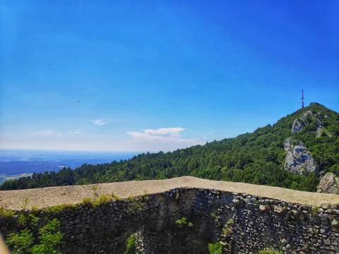 Panoramic Mountain View Foto stock
