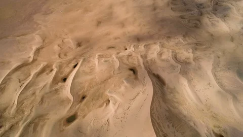 Panoramic movement in the sand. Stock Footage 93870744