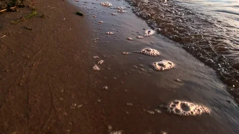 Panoramic moving forward. Beautiful tropical beach Stock-Footage 114712815