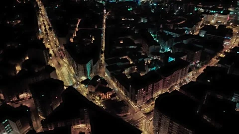 Panoramic Night View Stock Footage 281590830