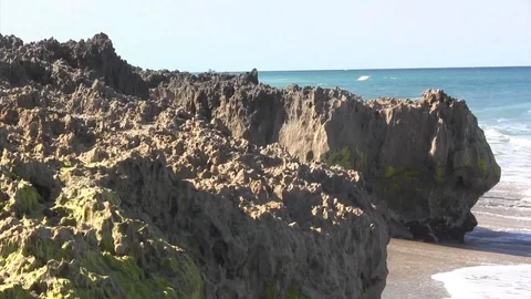 Panoramic ocean view Stock Footage 88437700