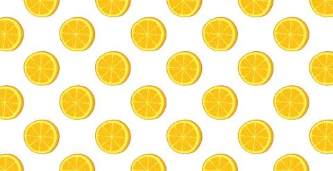 Panoramic orange ring pattern on white background - Vector Stock Illustration