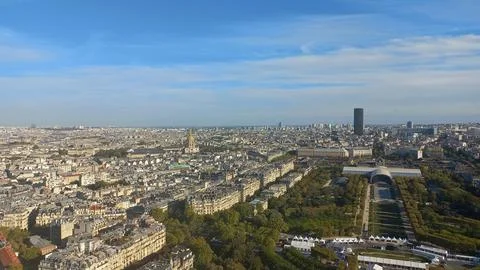Panoramic Paris view Stockfoto's