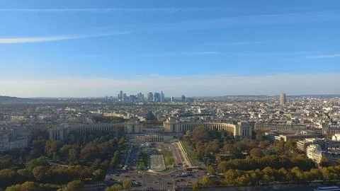 Panoramic Paris view Stock Photos