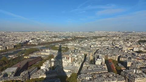 Panoramic Paris view Stockfoto's