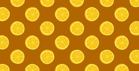 Panoramic pattern web background orange rings - Vector Stock Illustration