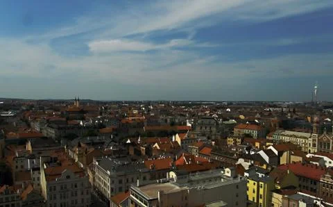 Panoramic Pilsen Stock Photos