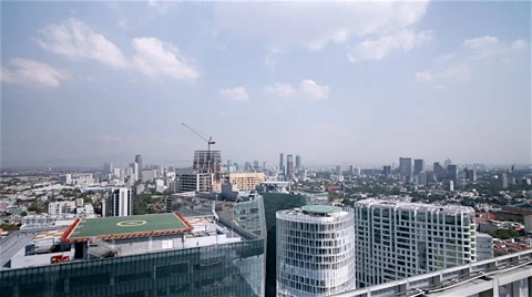 Panoramic of Polanco, Mexico City (Timelapse) Stock Footage 63082256