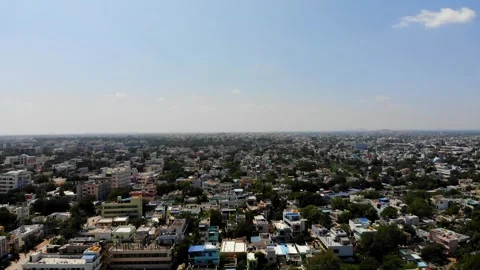 Panoramic Pullback of Antapur Cityscape Stock-Footage 322205343