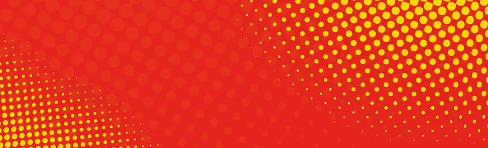 Panoramic red comic zoom with lines - Vector Stock Illustration