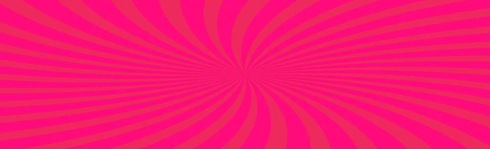 Panoramic red comic zoom with lines - Vector Stock Illustration