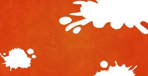 Panoramic red wall with white paint strokes - Vector 库存插图