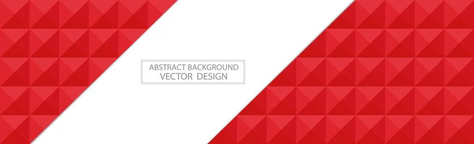 Panoramic red web background template of many identical squares - Vector Illustrazione stock