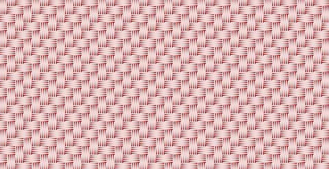 Panoramic red wicker background, repeating elements - Vector 스톡 일러스트