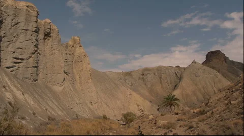 Panoramic to the right for the badlands Stock Footage 42224986