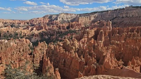 Panoramic, scenic  view of Bryce Canyon. Utah, United States Stock Footage 288332350