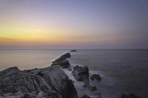 Panoramic with sea Stock Photos