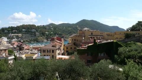 Panoramic of sestri levante Stock Footage 138000461