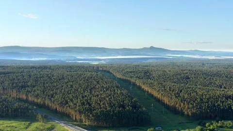 Panoramic shooting of the area. Stock Footage 112653689