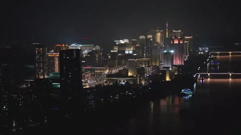 Panoramic shooting of the central part of North Korea's capital city Pyongyang 動画素材 341755078