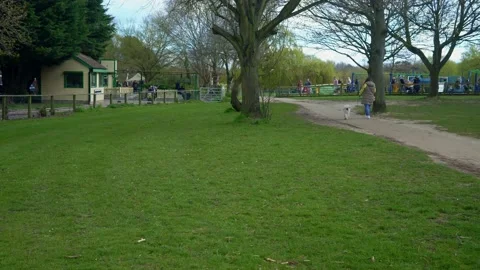 Panoramic Shot Of Early Spring Natural Parck in Swonly, East Kent of London Stock Footage 177670370