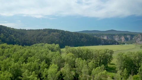Panoramic shot over the valley. Stock Footage 114879205