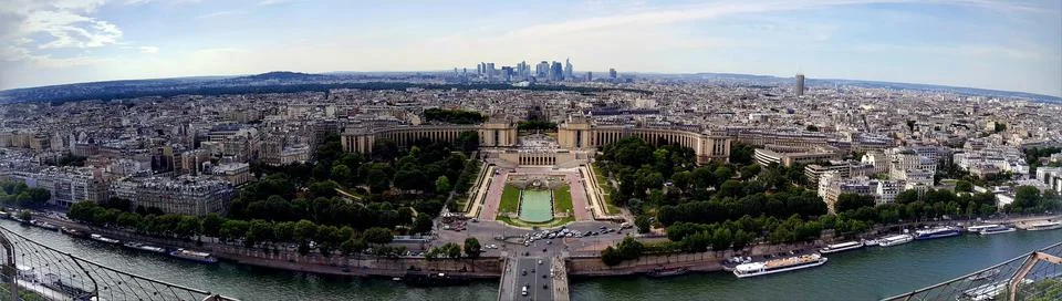 Panoramic shot of paris 写真素材