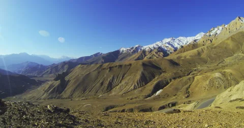 Panoramic shot from the road to the pass Fatula Stock Footage 94759569