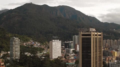 Panoramic Shot of the Tequendama Building Stock Footage 42268876