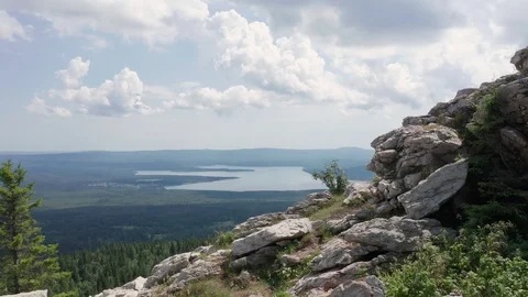 Panoramic shot the terrain. Stock Footage 114055727