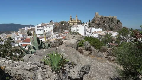 Panoramic sight in the beautiful Olvera, province of Cadiz, Andalusia, Spain. Stockbeeldmateriaal 160076776