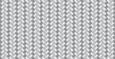 Panoramic Silver Metal Wicker Background, Repeating Elements - Vector Illustrazione stock