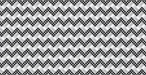 Panoramic silver metal wicker background, repeating perforated elements - Vec 스톡 일러스트