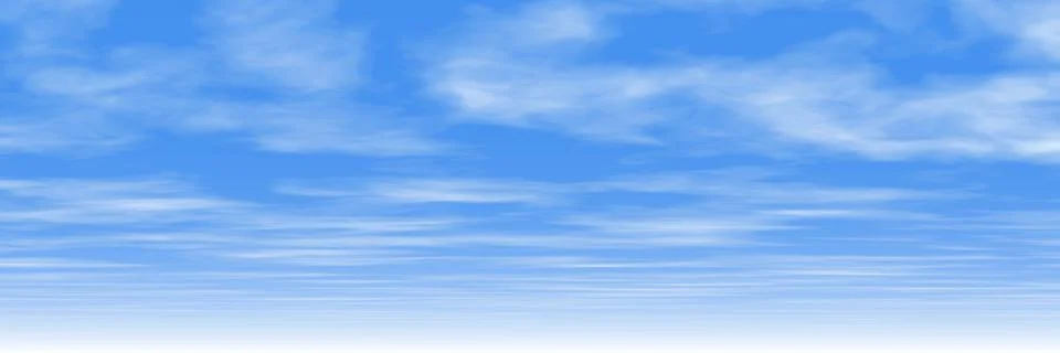 Panoramic sky and clouds Stock-Fotos