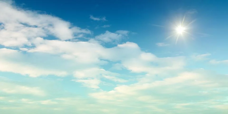 Panoramic sky background Foto stock