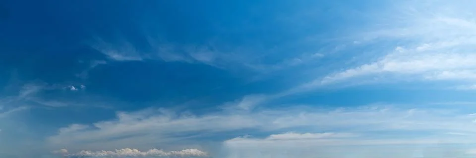 Panoramic sky with cloud. Stock Photos