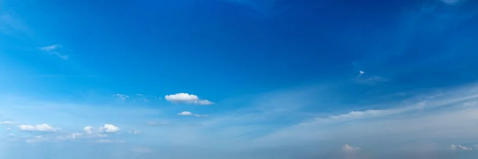 Panoramic sky with cloud. Foto stock