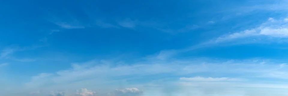 Panoramic sky with cloud. Stock Photos