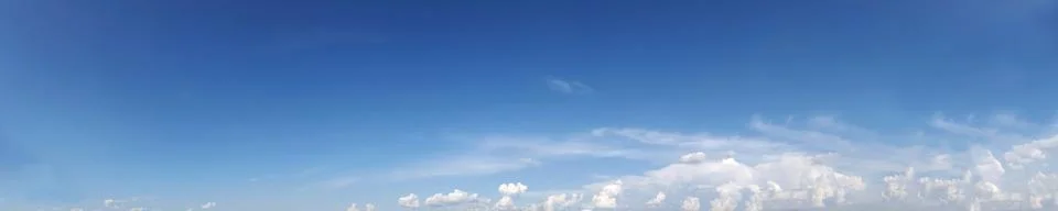 Panoramic sky with cloud. Stock Photos