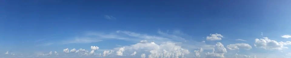 Panoramic sky with cloud. Foto stock