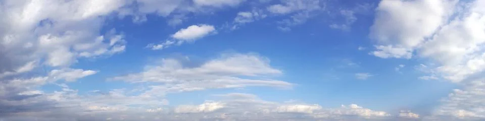 Panoramic sky with cloud. Stock Photos