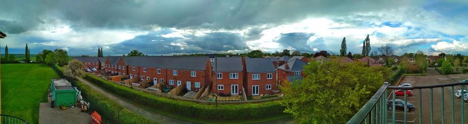 Panoramic sky UK Stock Photos