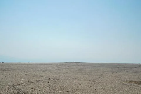 Panoramic skyline and buildings with empty road Foto stock