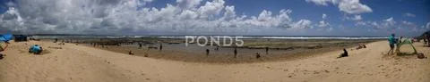 Panoramic Sodwana Beach 3.jpg Stock Photos