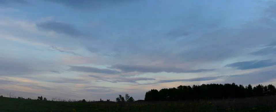 Panoramic spring landscape Stock Photos