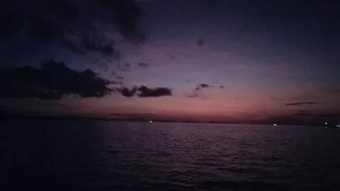 Panoramic at sunset Stock Footage 238992656