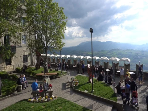 Panoramic terrace Stock Footage 75051674